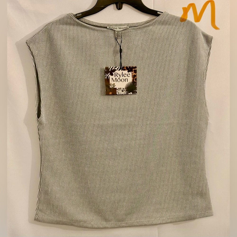 Women's Striped Gray Blouse